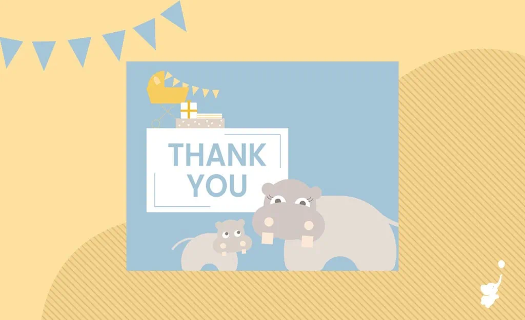 WebBabyShower Header Image Thank You Cards