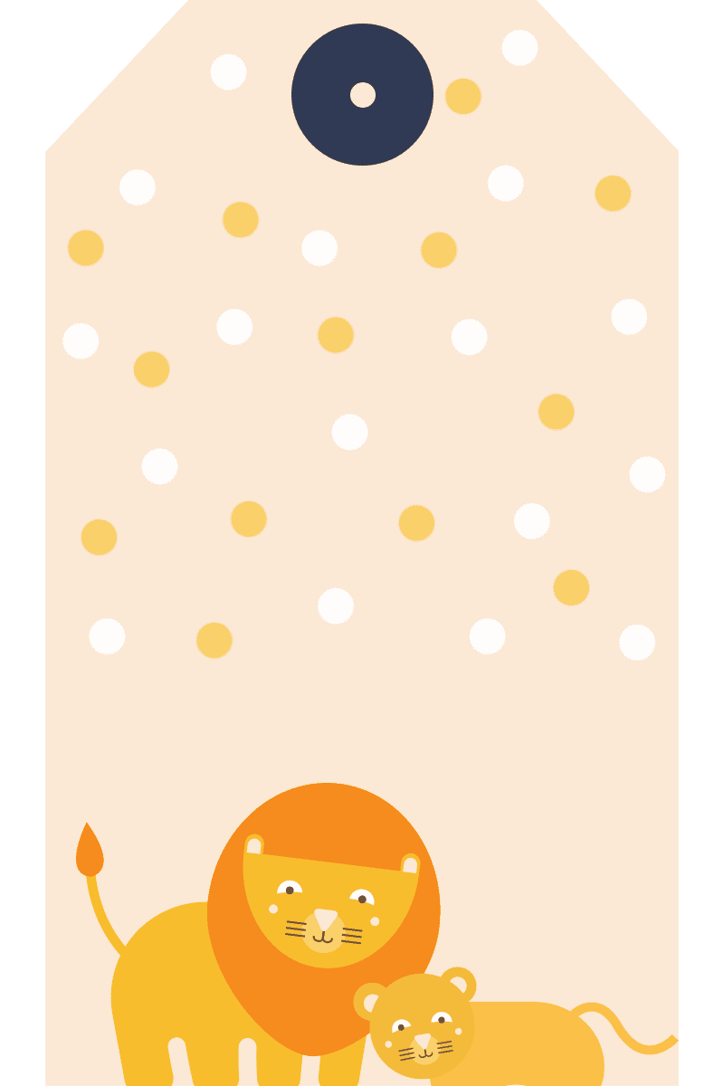 WebBabyShower Printables Gift Tag Lion