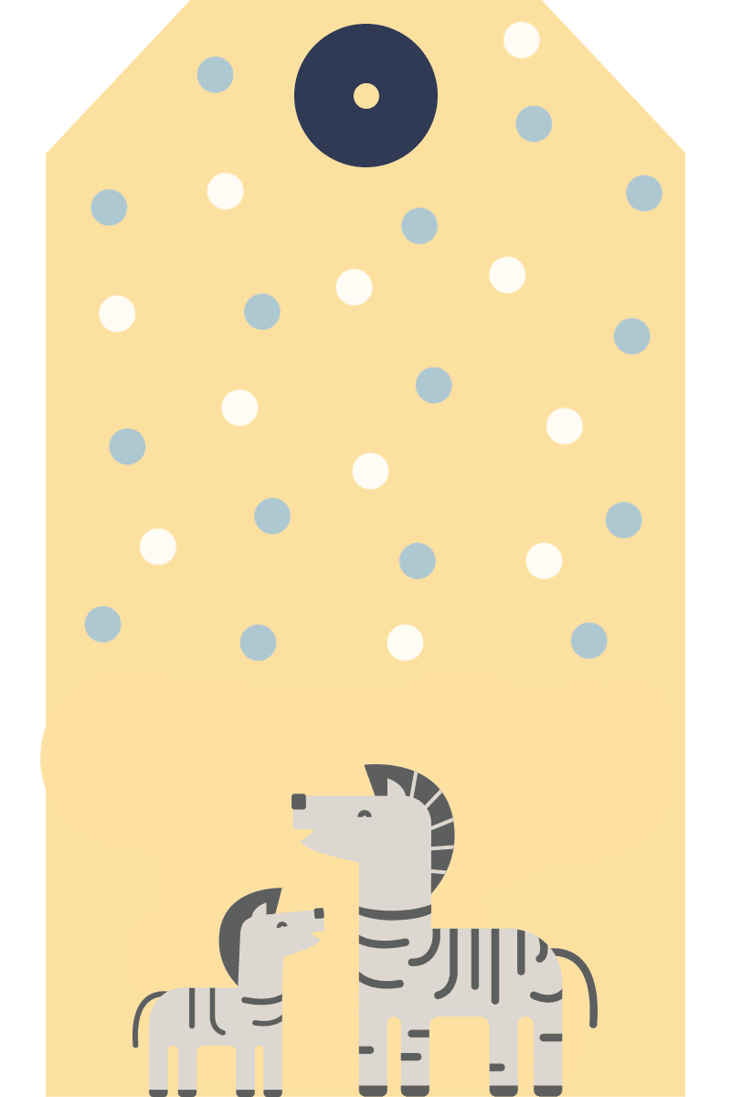 WebBabyShower Printables Gift Tag Zebra
