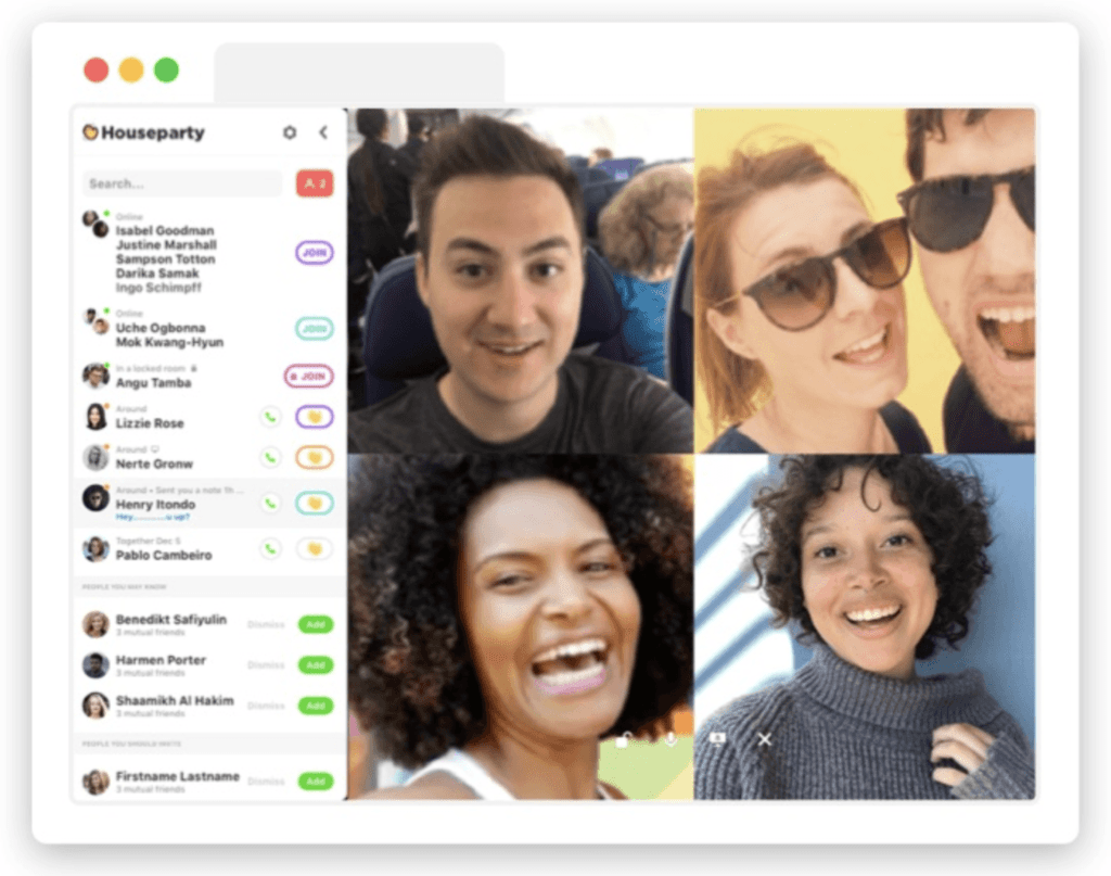 houseparty video chat platform webbabyshower review | Skype baby shower | WebBabyShower