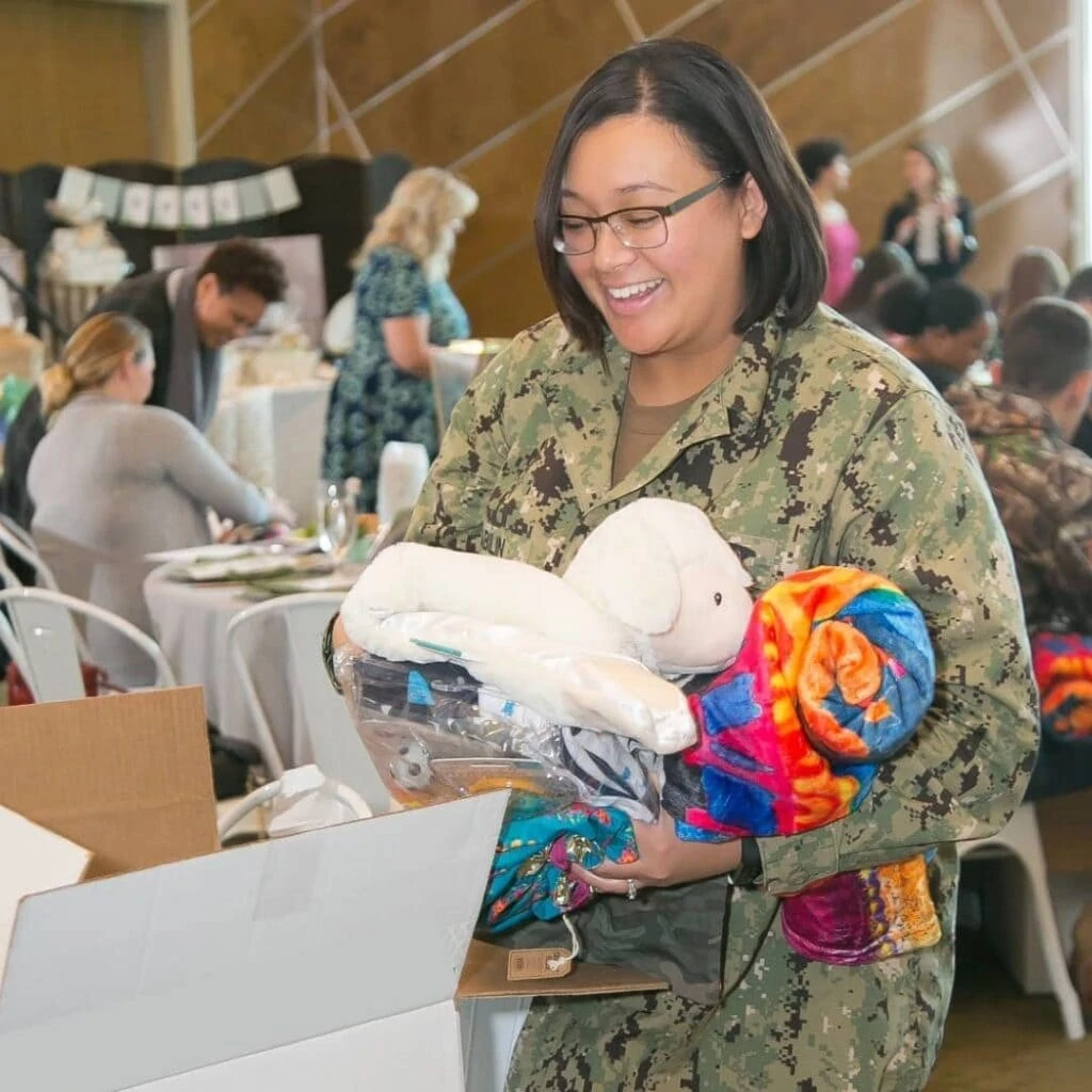 webbabyshower military baby shower image from instagram