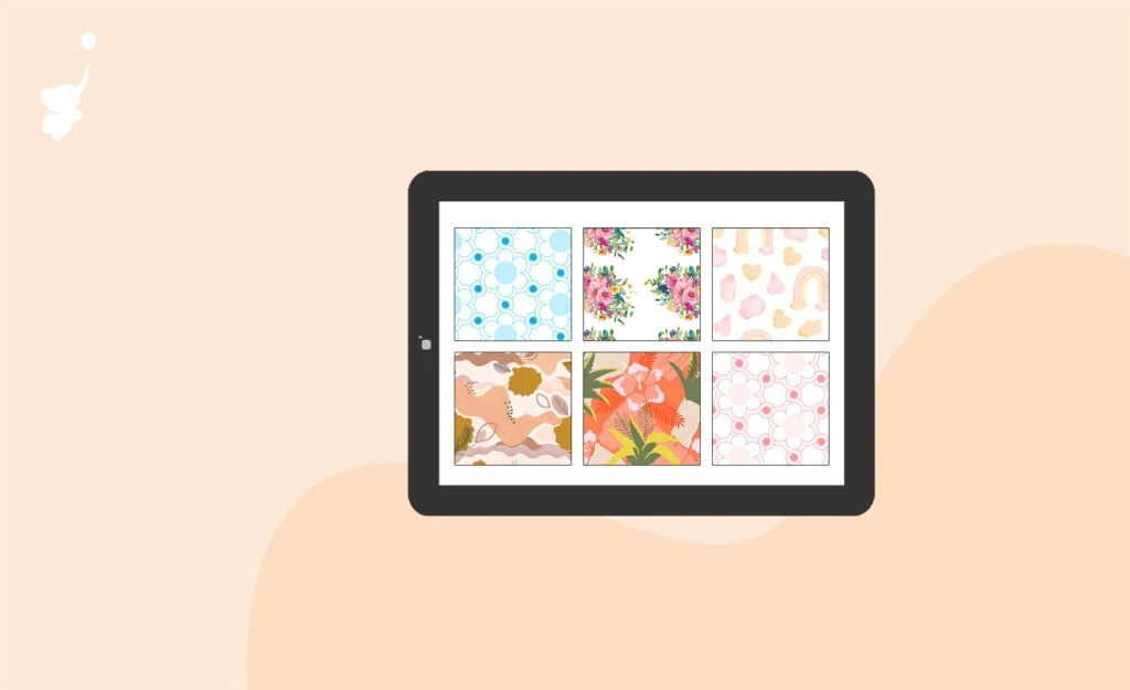 webbabyshower choosing a bridal shower theme with a tablet