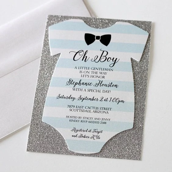 mothers day baby shower onesie invite