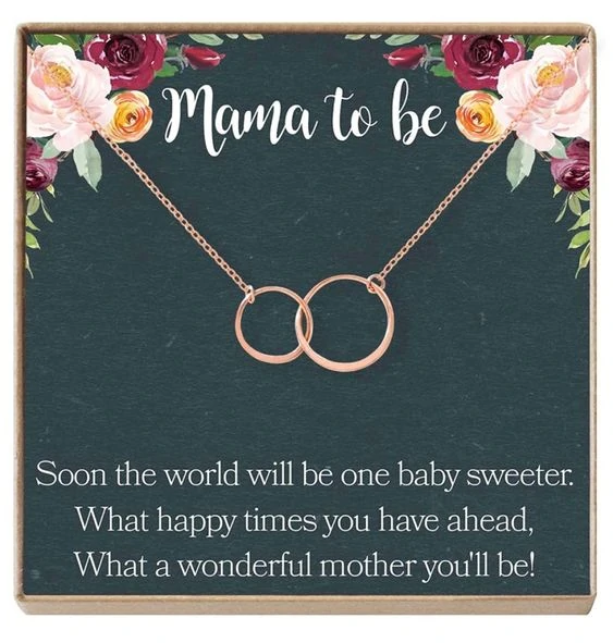 mothers day baby shower necklace