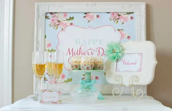 mothers day baby shower spa party