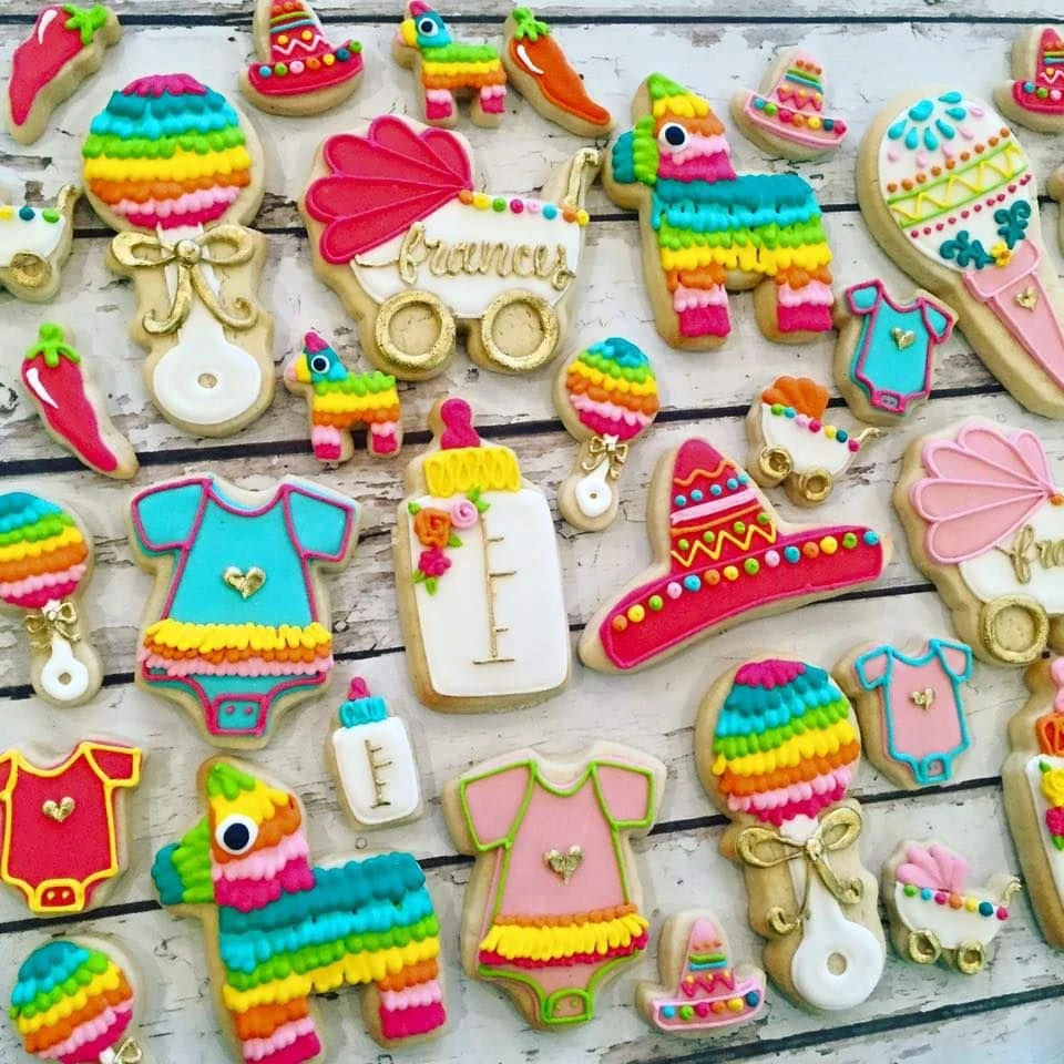 mexican baby shower cookies