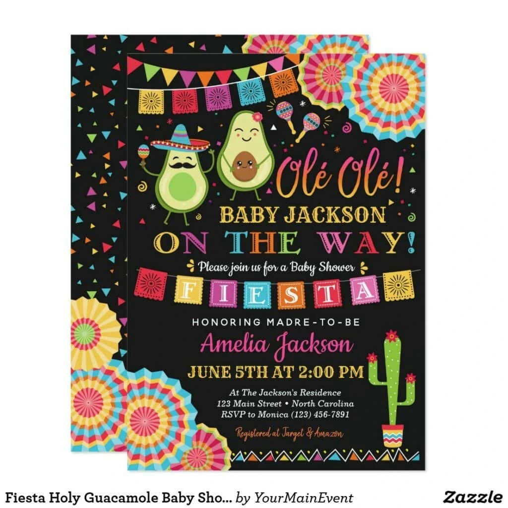 mexican baby shower invitation
