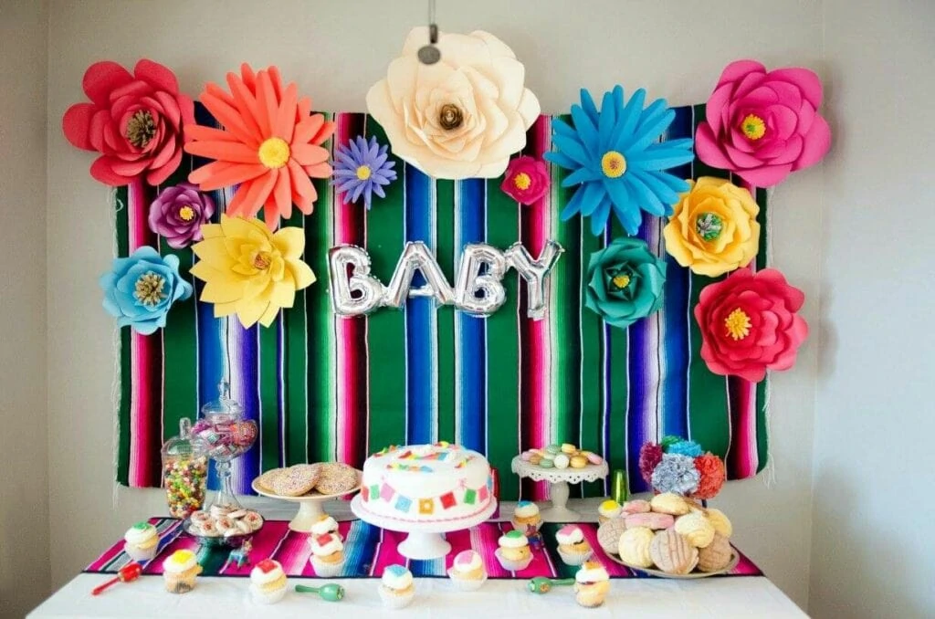 mexican baby shower decor