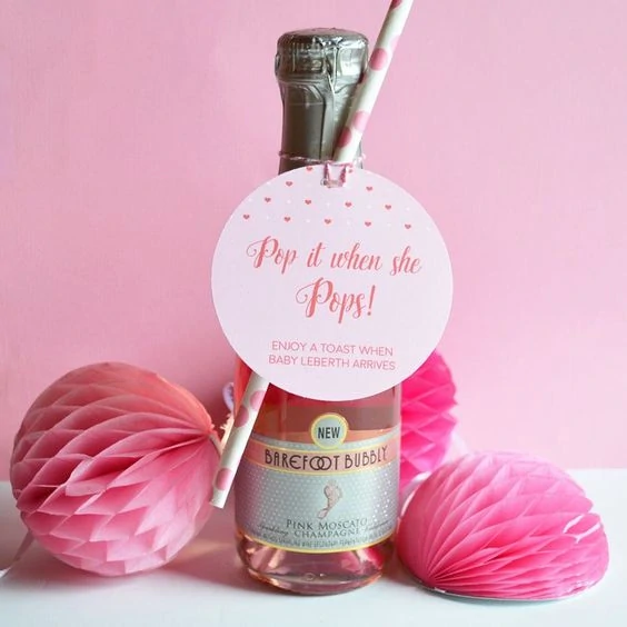 valentines day baby shower gift tag