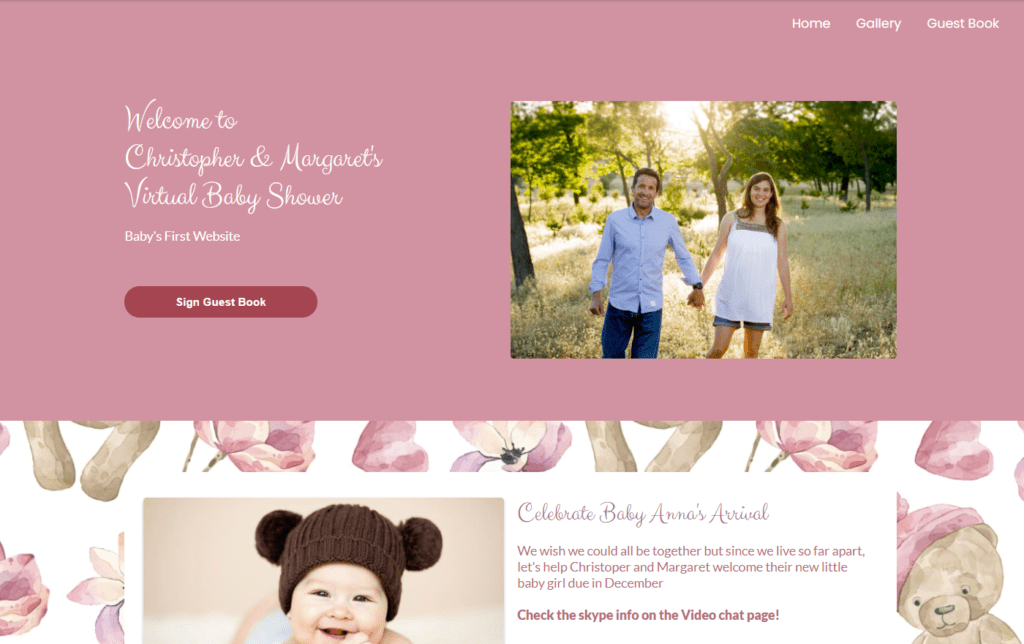 wbs homepage screengrab v2 teddybear | WebBabyShower