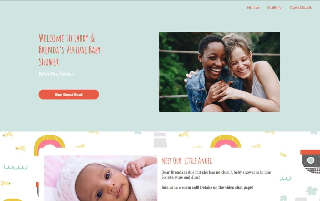 wbs homepage screengrab v3 rainbow ship | WebBabyShower