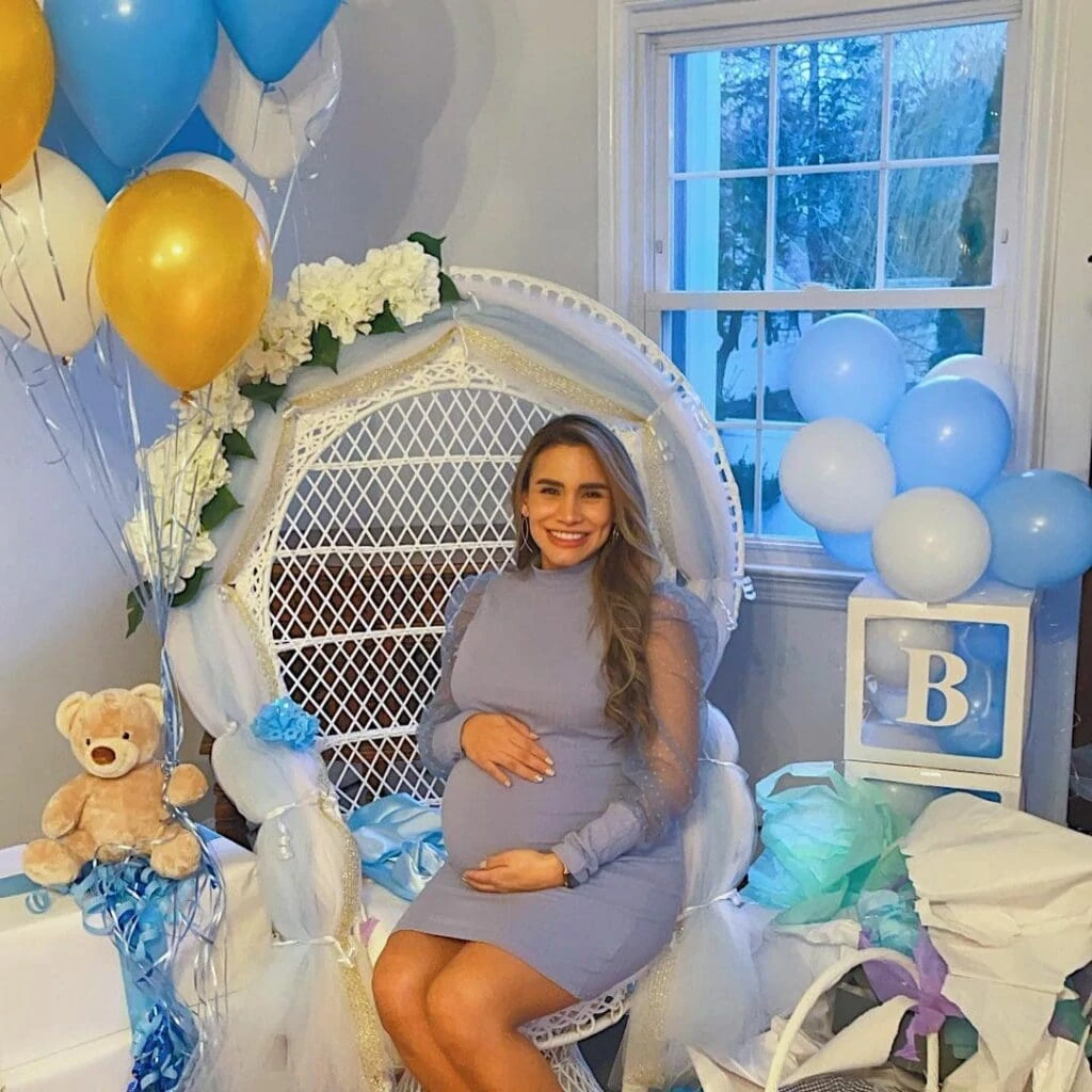 spring baby shower mom-to-be