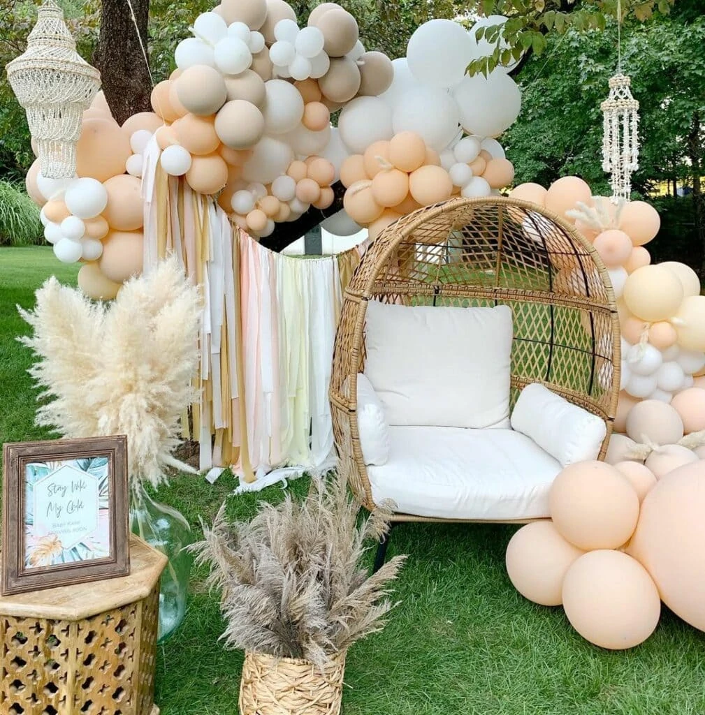 spring baby shower light colors