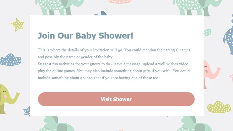 wbs invites v3 flyingelephants | WebBabyShower