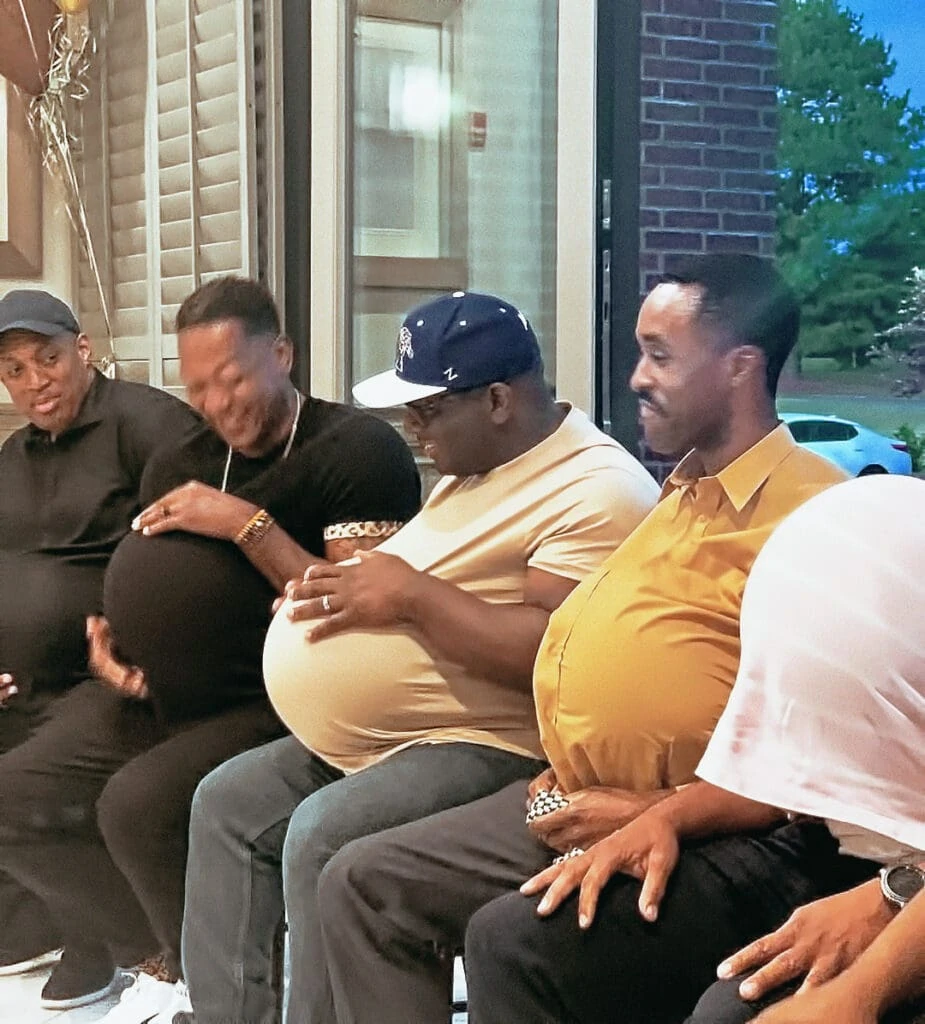 wbs instagram image baby shower game men with balloon 1 | men go to baby showers | WebBabyShower