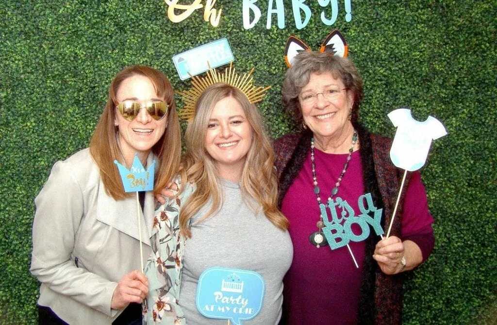 outdoor baby shower photo props