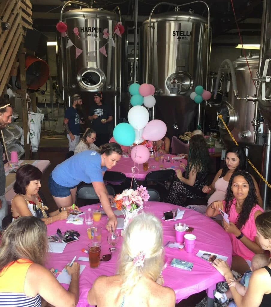 places to have a baby shower brewery