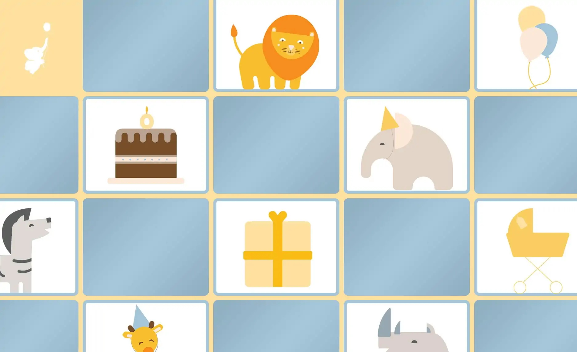 webbabyshower header image memory games