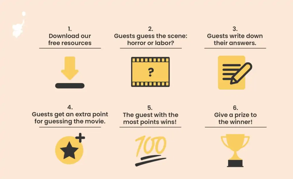 webbabyshower infographic labor or horror