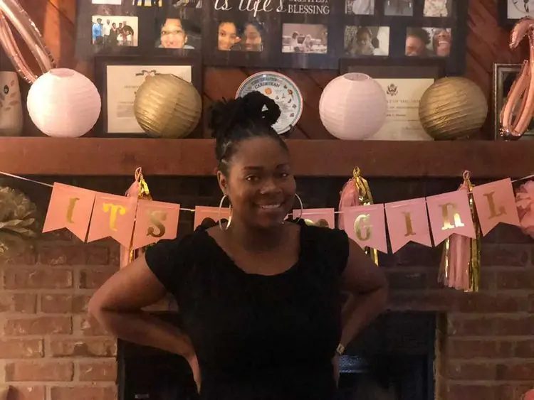 husband throws a baby shower