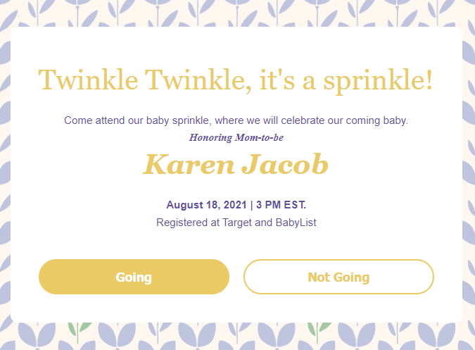 webbabyshower invitation for baby sprinkle