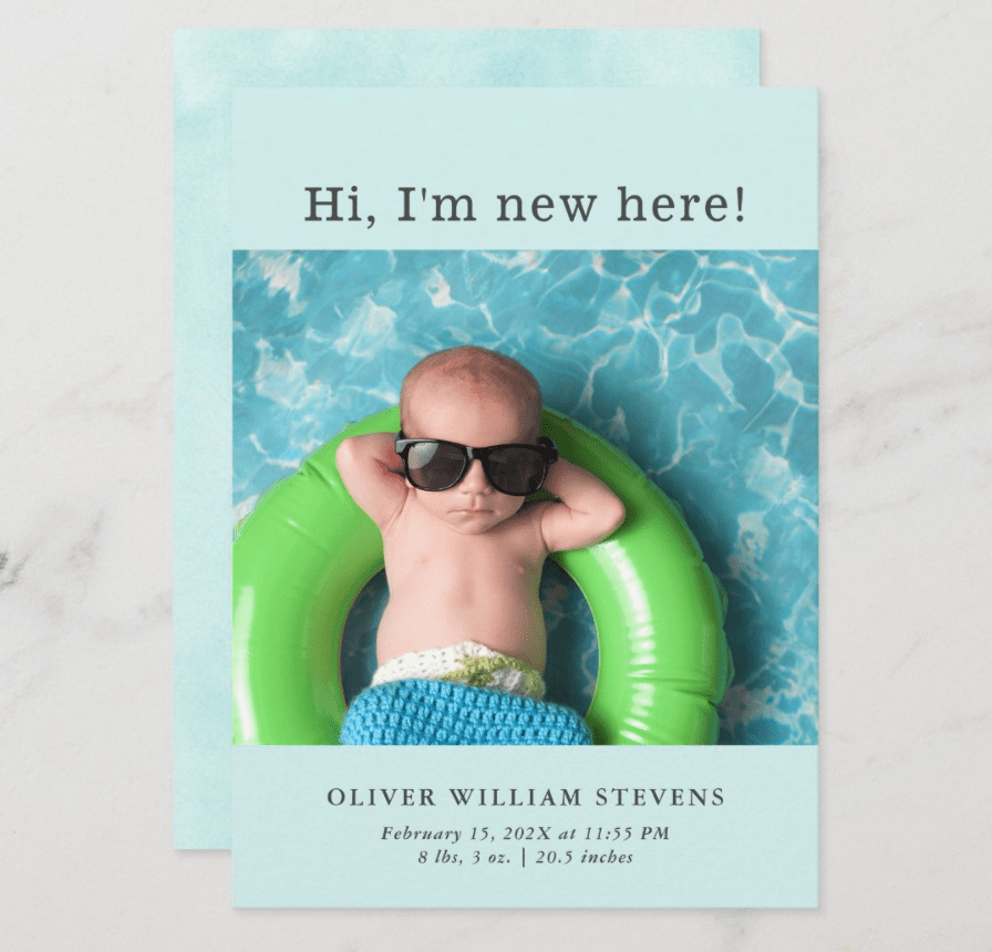 birth announcement ideas