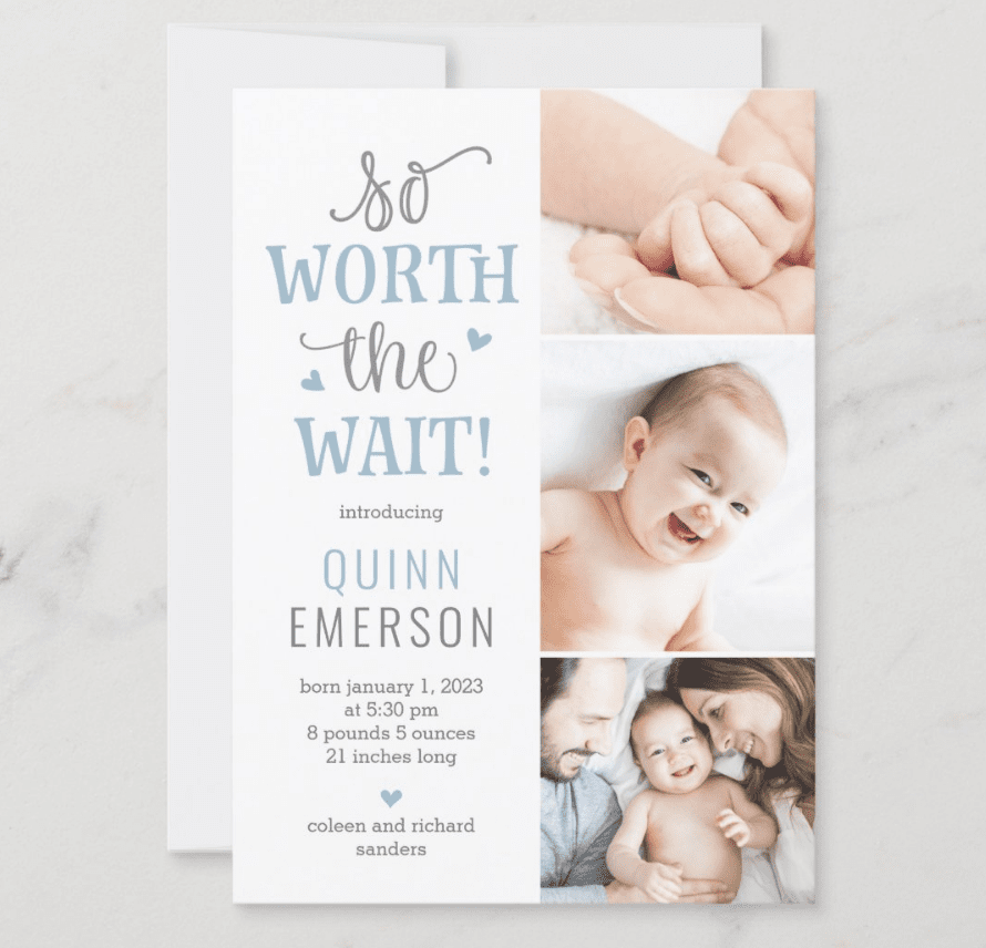 birth announcement ideas