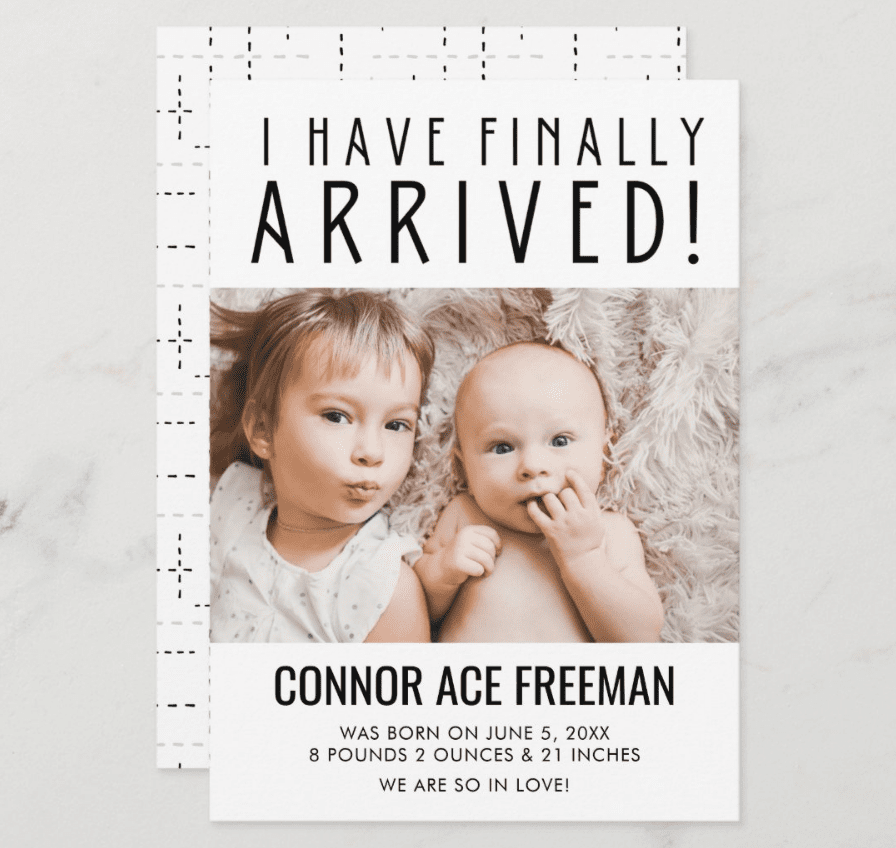 birth announcement ideas