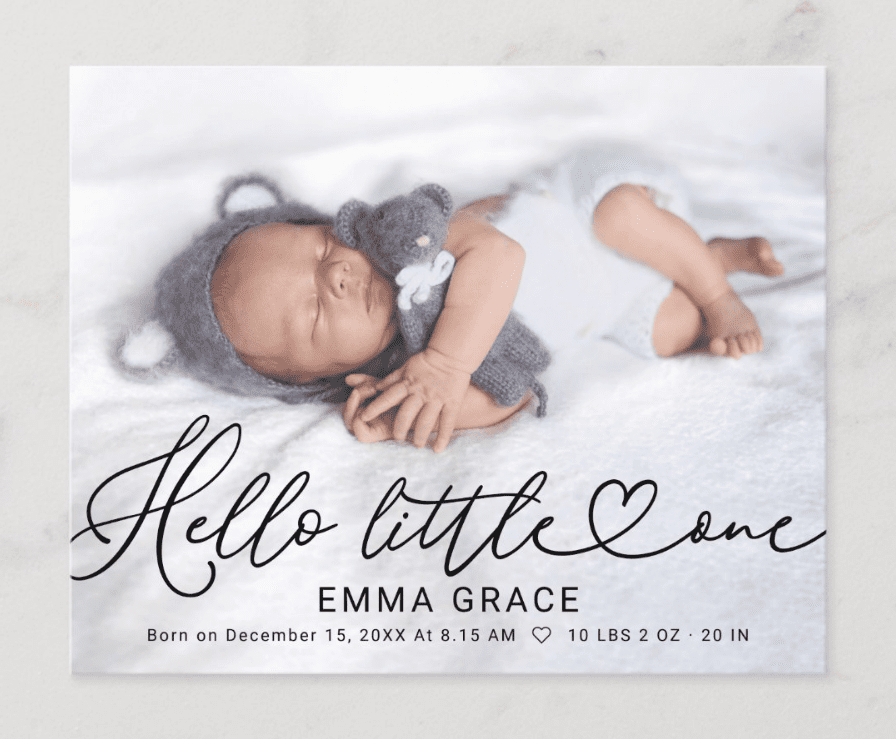 birth announcement ideas