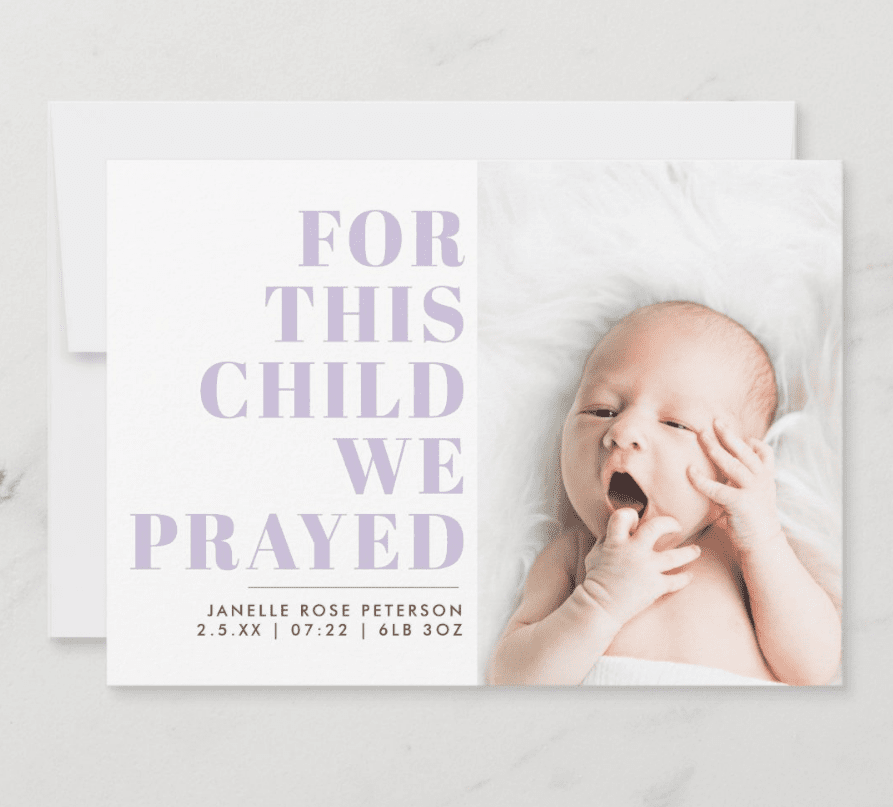 birth announcement ideas
