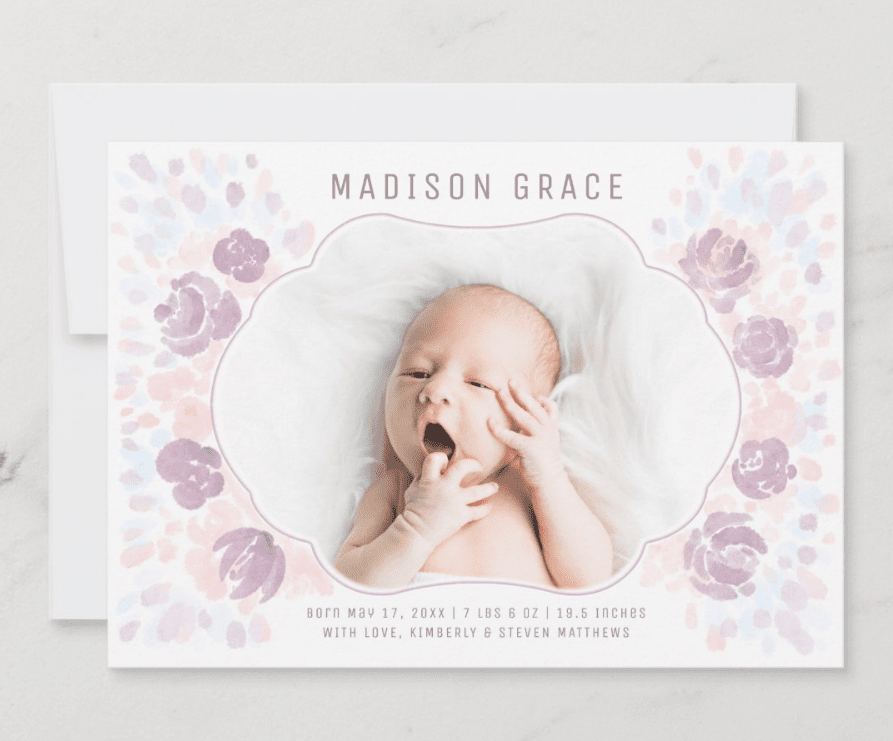 birth announcement ideas