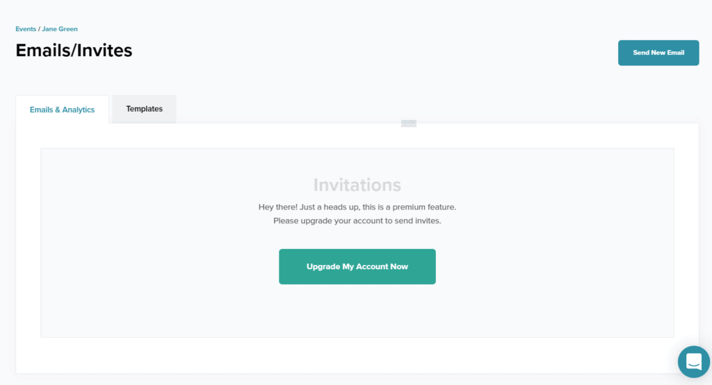eventcreate email invite