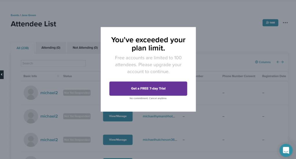 eventcreate invite limits