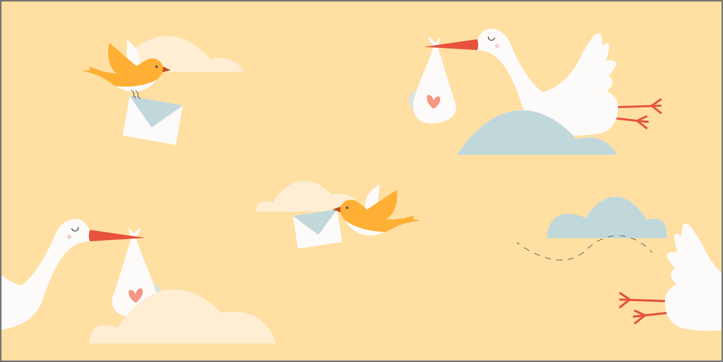 webbabyshower shower theme with border