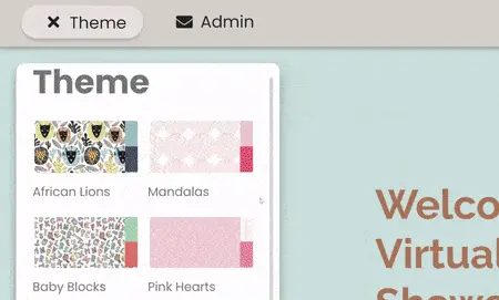 webbabyshower themes on baby shower page