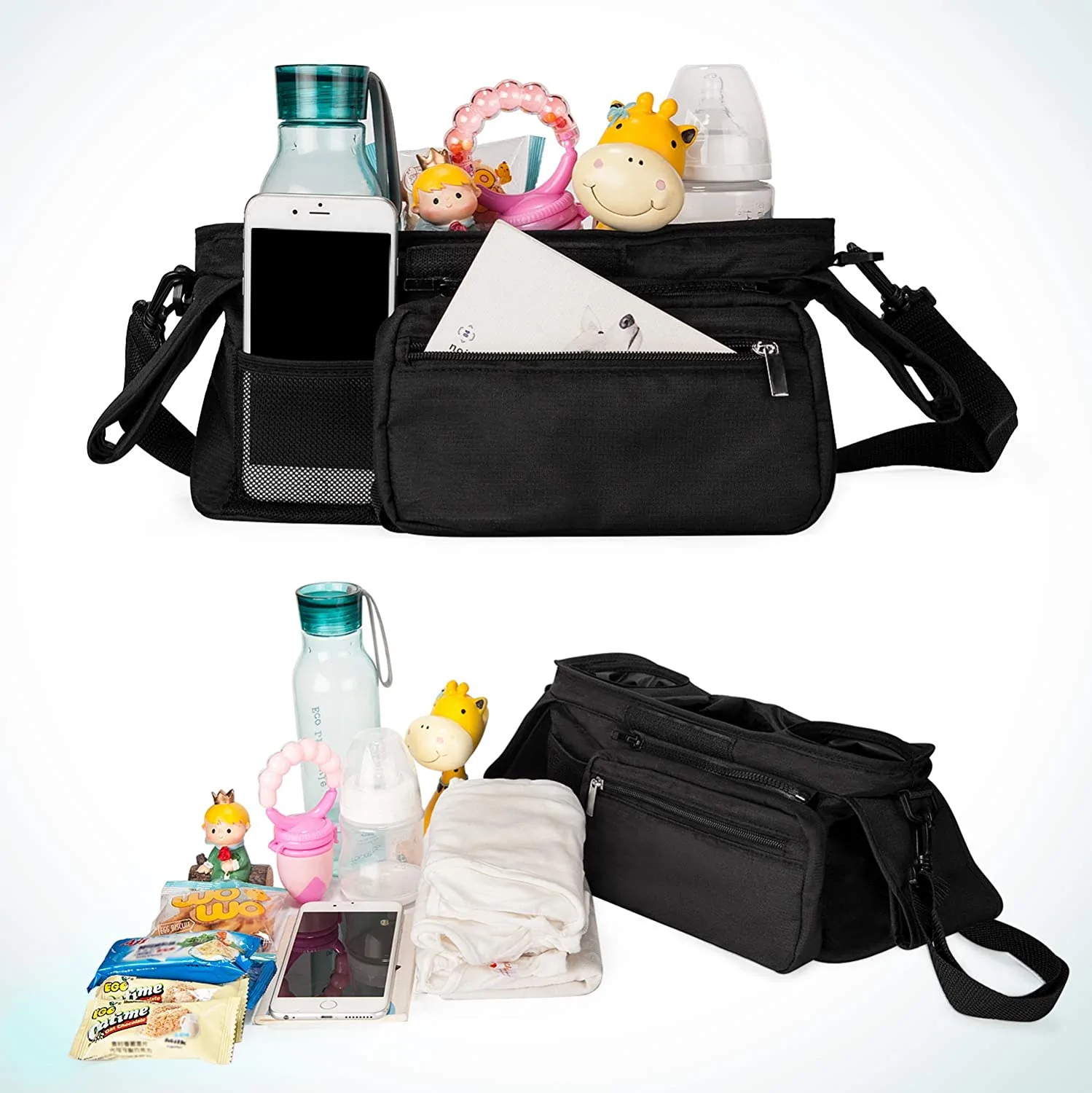 most registered baby items universal stroller organizer with insulated cup holder