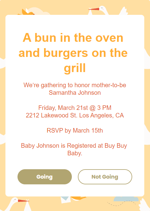 webbabyshower funny invitation wording coed