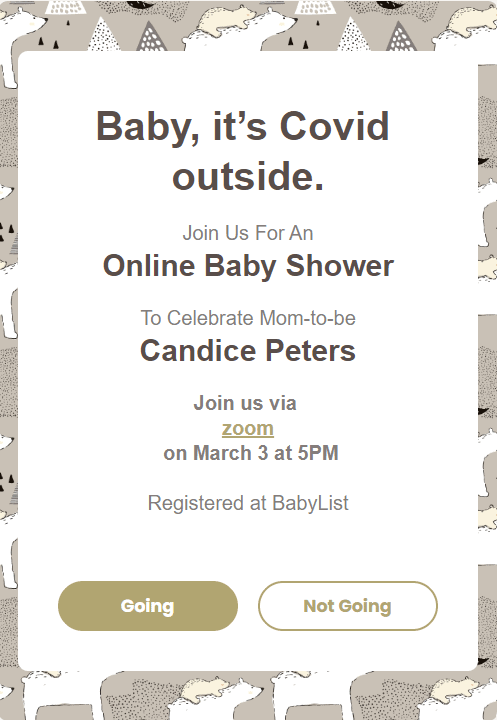 webbabyshower funny invitation wording virtual baby shower