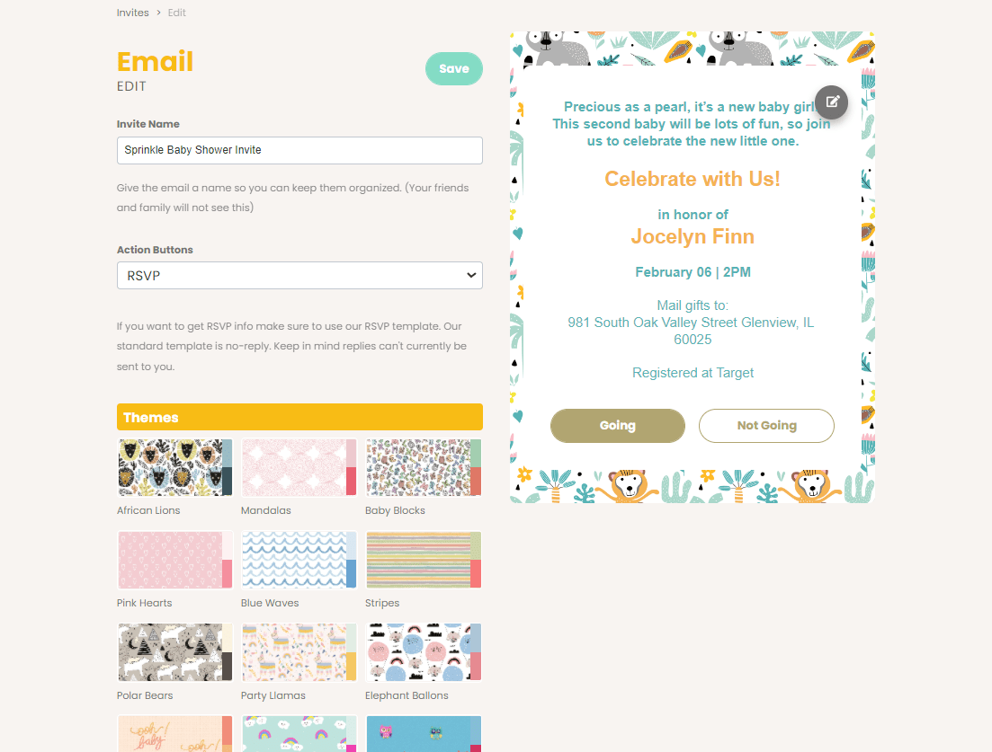 webbabyshower second baby shower invitation template