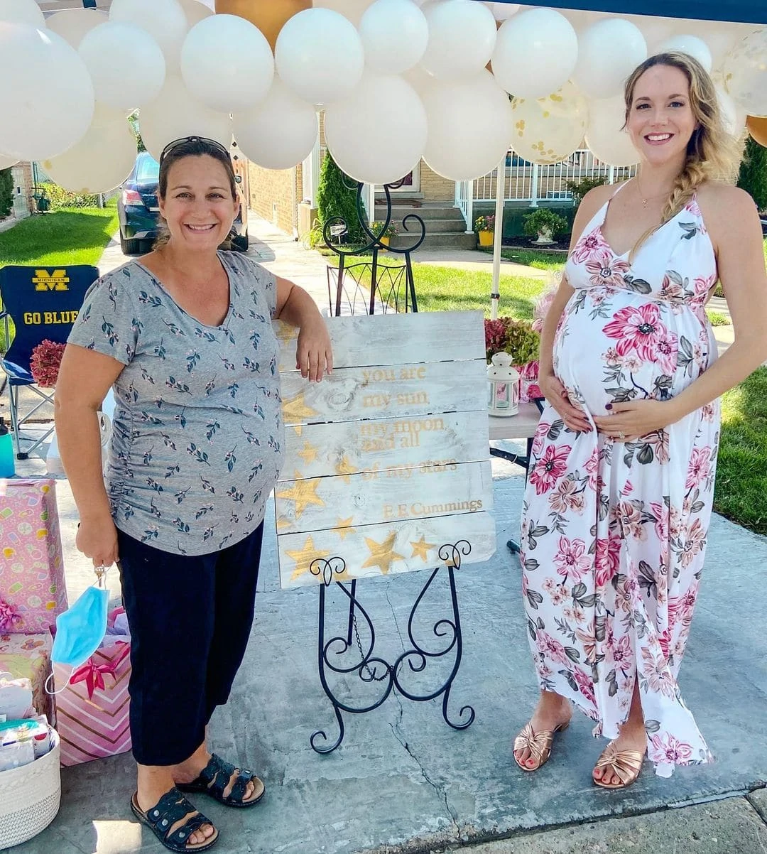 webbabyshower covid baby shower open house outdoor