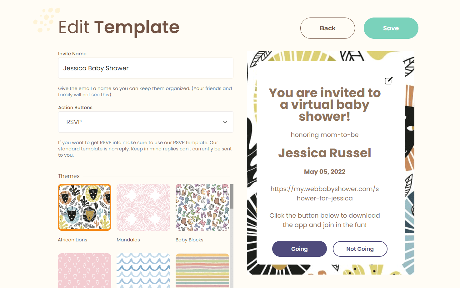 webbabyshower feature invite template