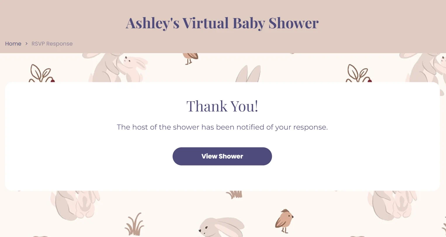 webbabyshower rsvp response