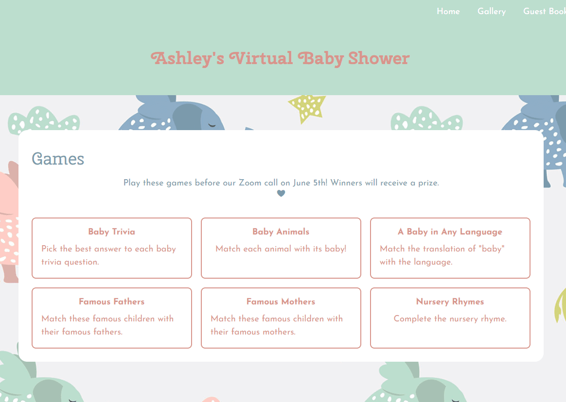 webbabyshower games page