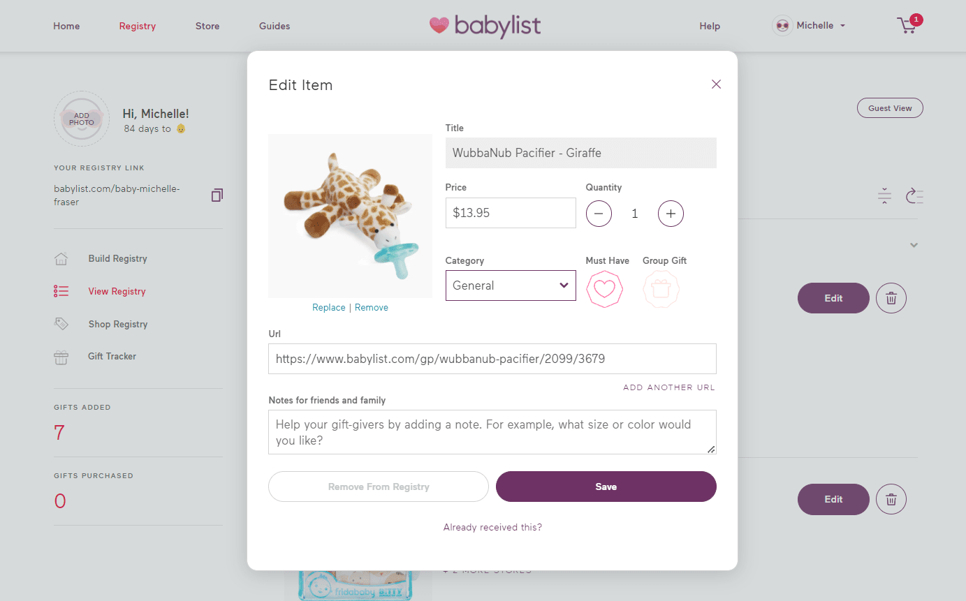 babylist vs myregistry
