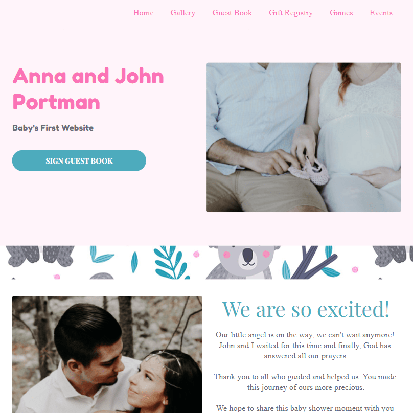 webbabyshower shower page