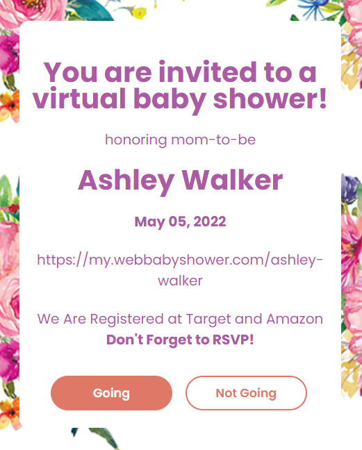 webbabyshower invite