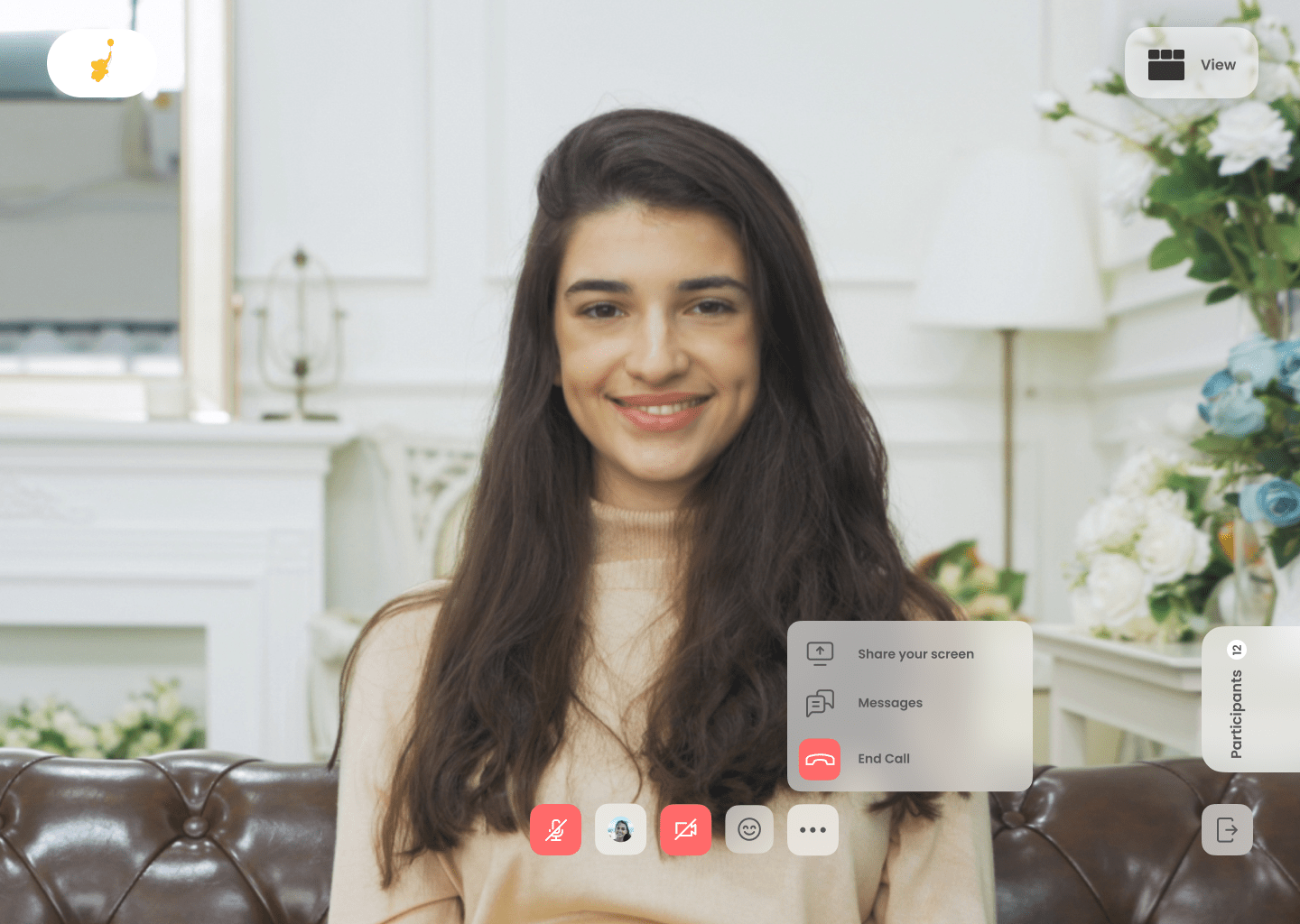webbabyshower video chat feature