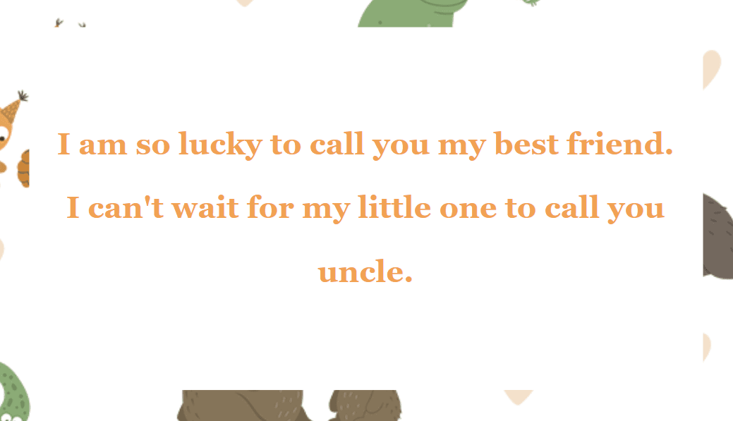 Long distance pregnancy announcement