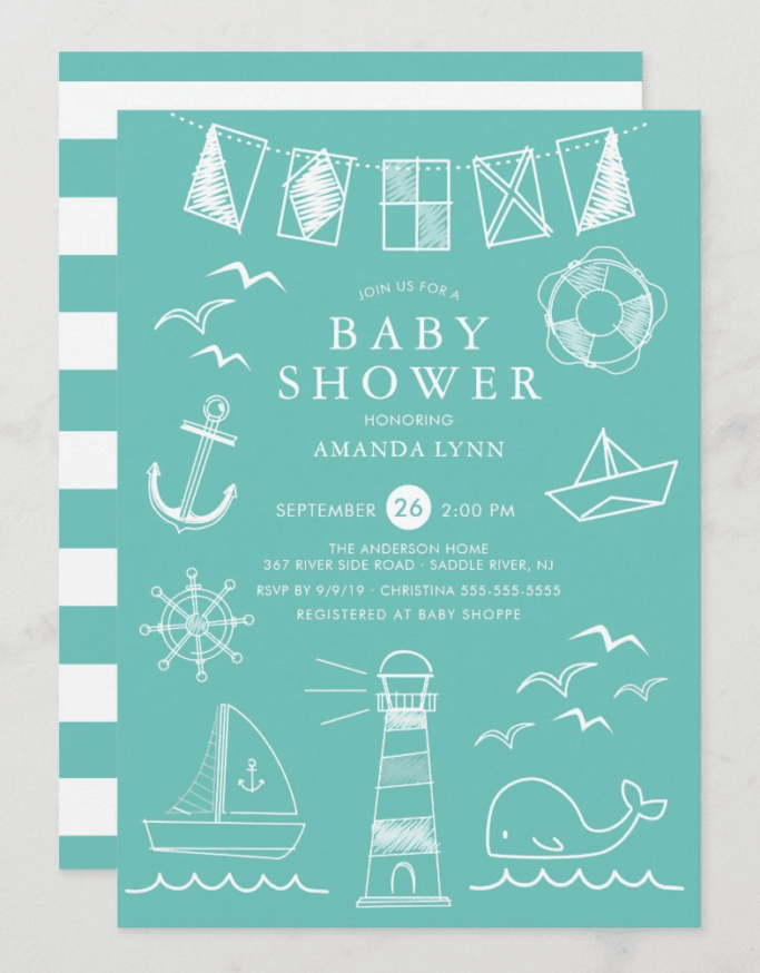 gender neutral baby shower themes invite