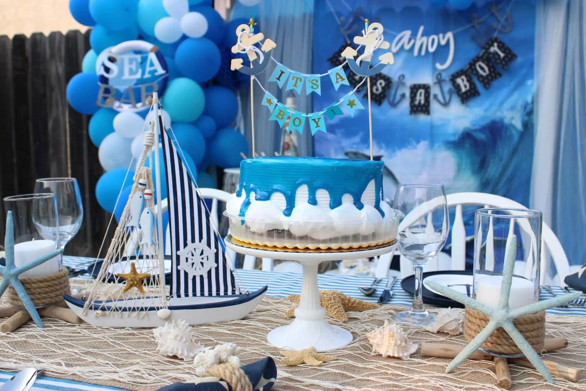 boy baby shower theme